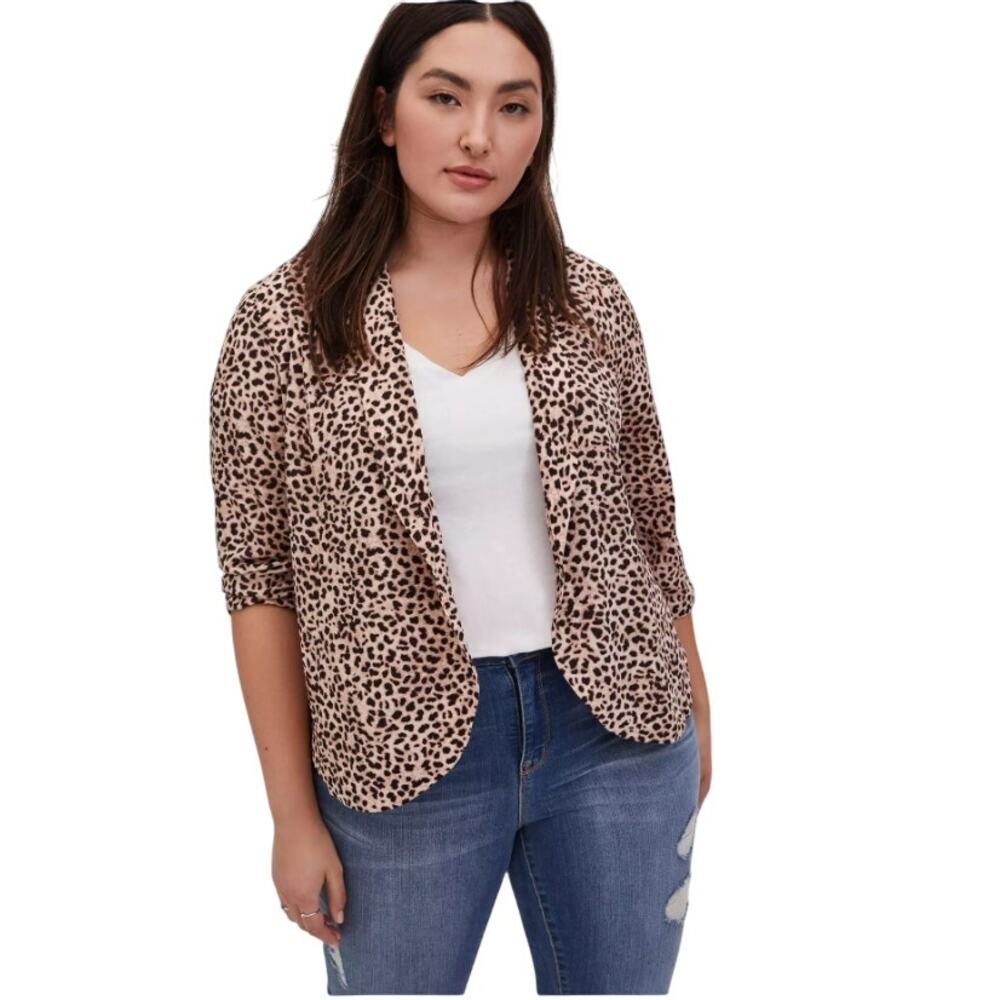 Torrid Knit Crepe Drape Blazer Size 2 (18/20)